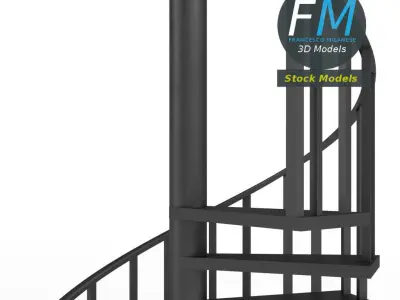 Spiral staircase 3D model
