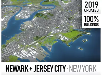 Newark Low-poly 3D model