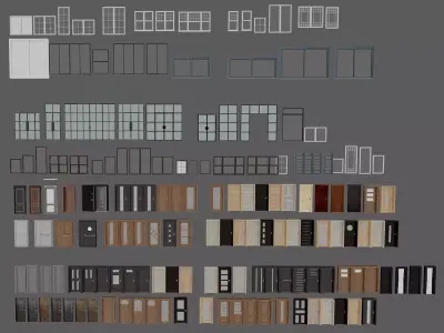 Doors  and windows Collection  3D model