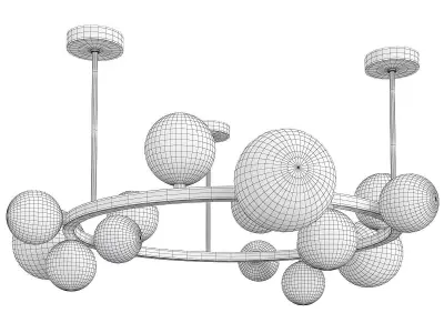 FOLKS CEILING GOLD Low-poly 3D model