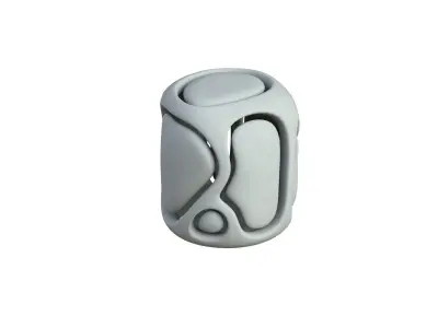 SciFi Cube Object No 68142 Low Poly Shape Low-poly 3D model