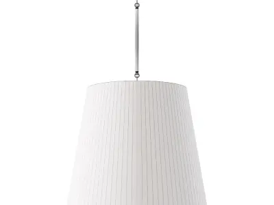 Restoration Hardware CICERO BARREL PENDANT 25 White 3D model