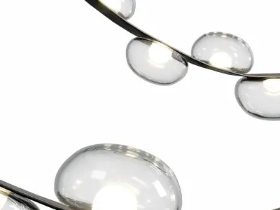 BOSQUE belt pendant light Low-poly 3D model