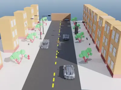 SUNNY DAY IN THE NEIGHBORHOOD  3D model