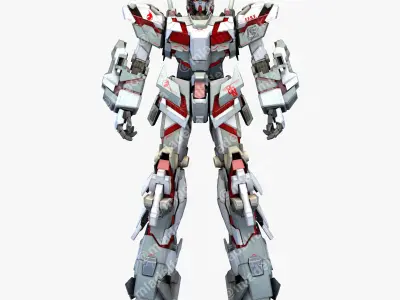 Gundam Unicorn RX-0 Gunpla Mega 3D model