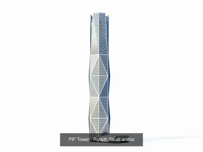 Saudi arabia tallest buildings 3D model
