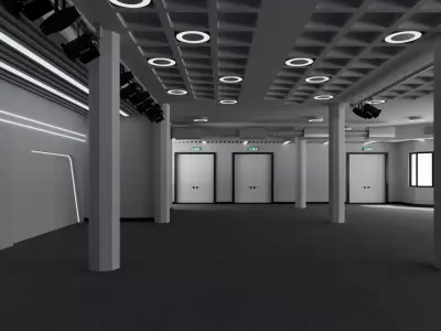 Convention Center Event Space 3D model