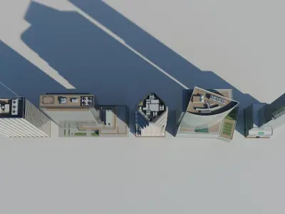 NYC Tall Skyscrapers v2 Low-poly 3D model