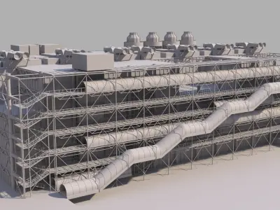 Centre Georges Pompidou  3D model