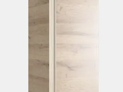 VOXTORP 2-p door f corner base cabinet set 3 Low-poly 3D model