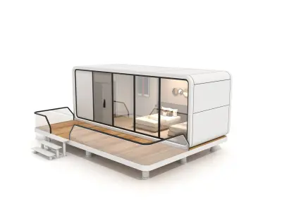 Space Cabin Homestay 3D model