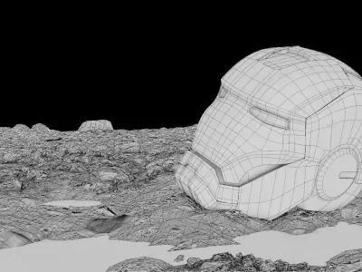 Iron man Helment 3D model