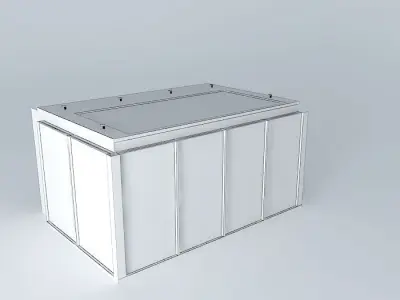 LIving Room Zach with THORN downlight and Floor lamp Free 3D model