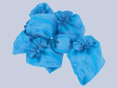 Textured Garbage Bags 1 3D model