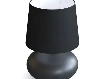 Black Table Lamp 3D model shop