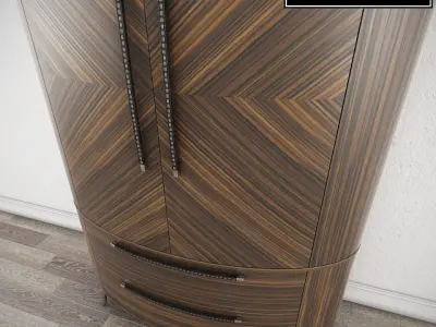 GIORGIO COLLECTION Vanity Art 950 Two Doors Armoire 3D model
