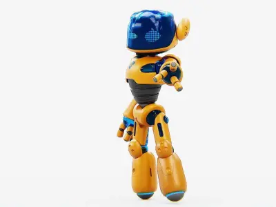 UTILITY BOT MONICA RIGGED 3D model