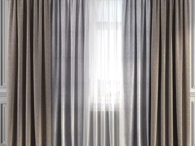Curtain Set 220 3D model