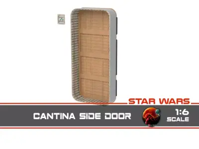 Cantina side door 1-6 scale Hottoys 3D print model