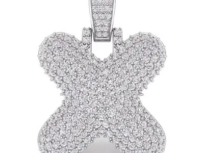 Bubble x Initial Pendant 3D print model