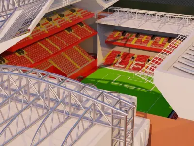 Football Stadium 3D model