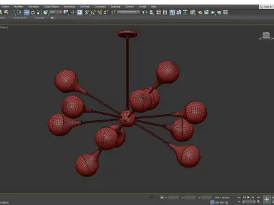 Augustus Chandelier Low-poly 3D model