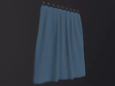 Curtain 3D Model Low-poly 3D model