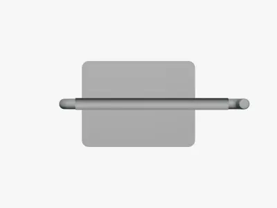 Basic Table Top Banner - Geometry Only No Textures No Materials 3D model