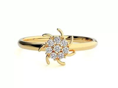 Women ring 3D print model 153