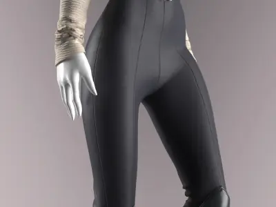 Sci fi outfit MD-Clo3d-OBJ-FBX-Zpac 3D model Low-poly 3D model