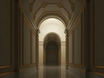 Grand Hallway 4 3D model