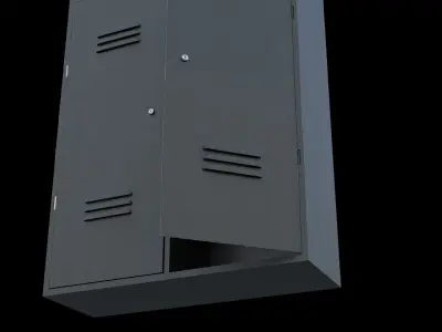 Locker Low-poly 3D model