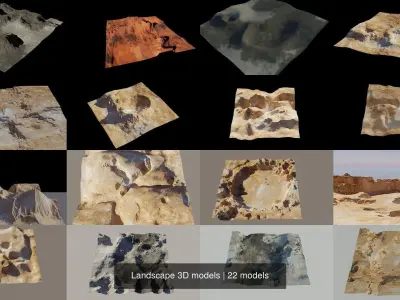Landscape 3D models 3D Model Pack