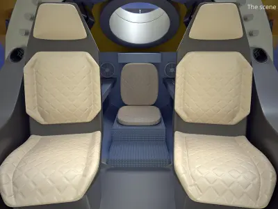  Compact Research Sub with Robotic Arm Yellow 