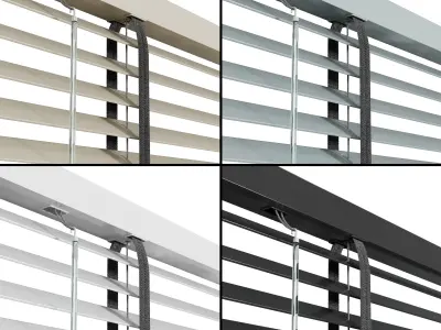 pvc blinds 150 cm Low-poly 3D model