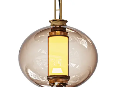 Laterna Pendant By Stone Lighting 3D model