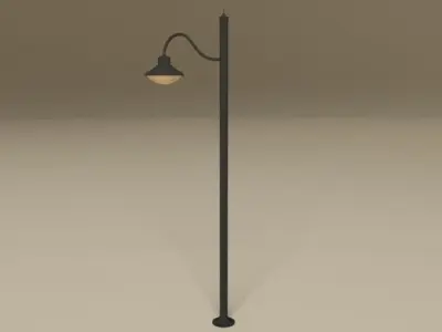 Cartoon Lamp Post 3D model
