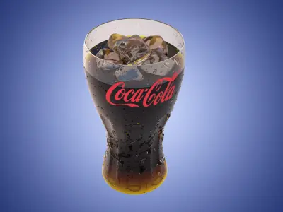 Coca-Cola Glass 3D model