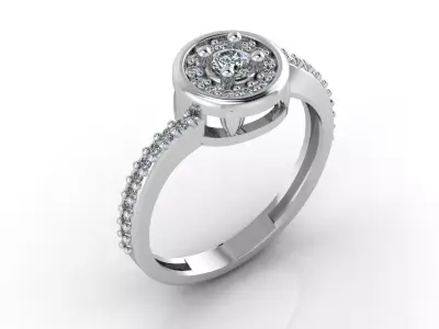 Women Rings 3DM STL Womens Rings DiamondDetails 3D print model 3D print model