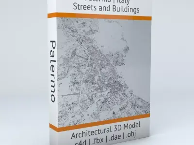 Palermo Streets and Buildings 3D model