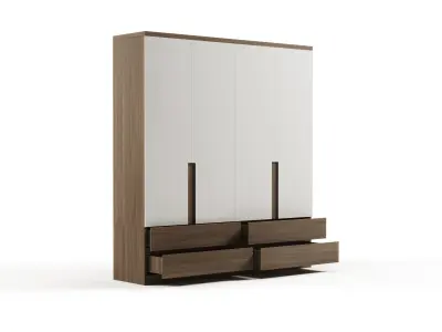 Modern Residential Wardrobe Free 3D model