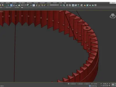 Saturno LED Pendant Low-poly 3D model