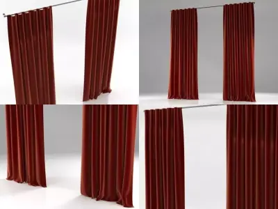 Velvet Drapery 3D model