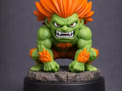 Street Fighter Chibi STL Bundle  3D print model