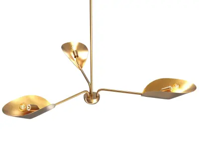 Laughton 3-Light Chandelier by West elm 3D model