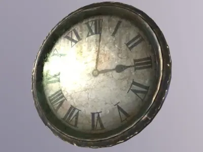 Clock Low-poly 3D model