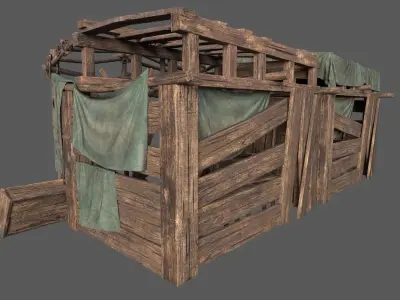 Oldshop Low-poly 3D model