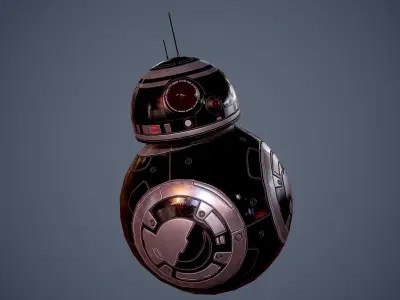 Star Wars BB-8 Game-Ready Model Low-poly 3D model