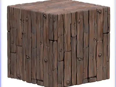 Stylized Wood Seamless Texture Texture 2