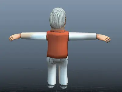 Cartoon narendra modi 3d  Character model Low-poly 3D model